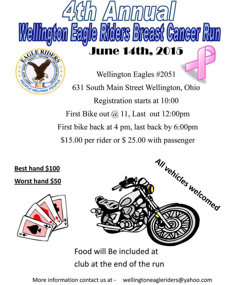4th Annual Poker Run June 14